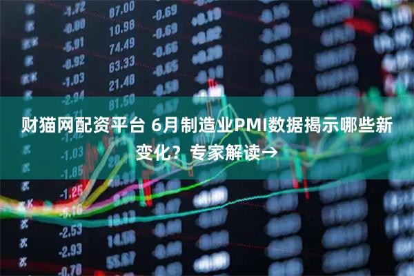 财猫网配资平台 6月制造业PMI数据揭示哪些新变化？专家解读→
