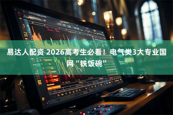 易达人配资 2026高考生必看！电气类3大专业国网“铁饭碗”